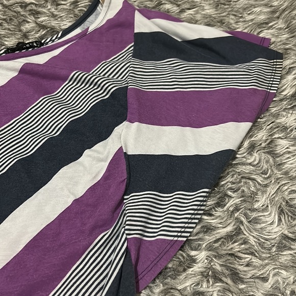 Stripe one sleeve shirt - Picture 3 of 4